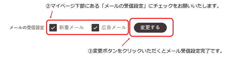 受信設定