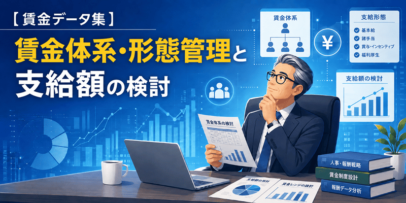 【賃金データ集】 賃金体系・形態管理と支給額の検討