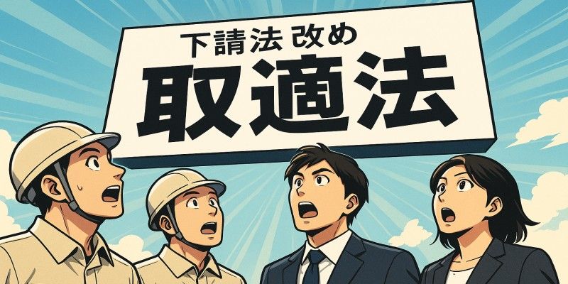2026年1月、下請法は「取適法」へ! 新たな禁止行為や取引内容は?