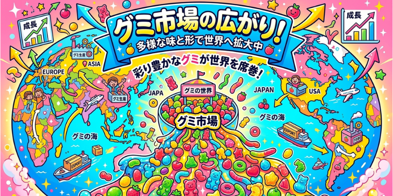 アメやガムを超え急成長！ グミ市場と企業戦略を深堀り